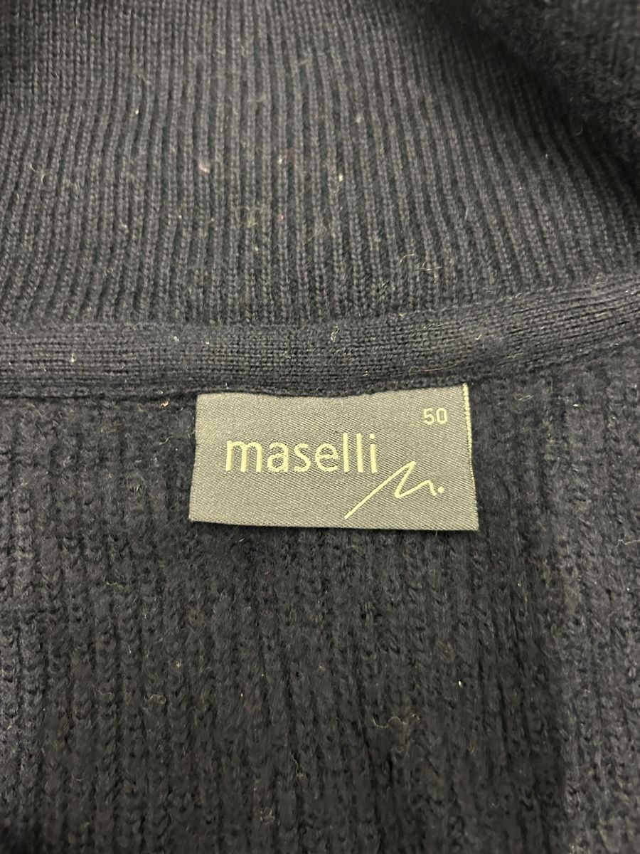 Pullover & Sweatshirts: Maselli Merinowolle Strickpullover, Grösse 50, Dunkelblau – Gebraucht aus Bern von floorball_zoro 5