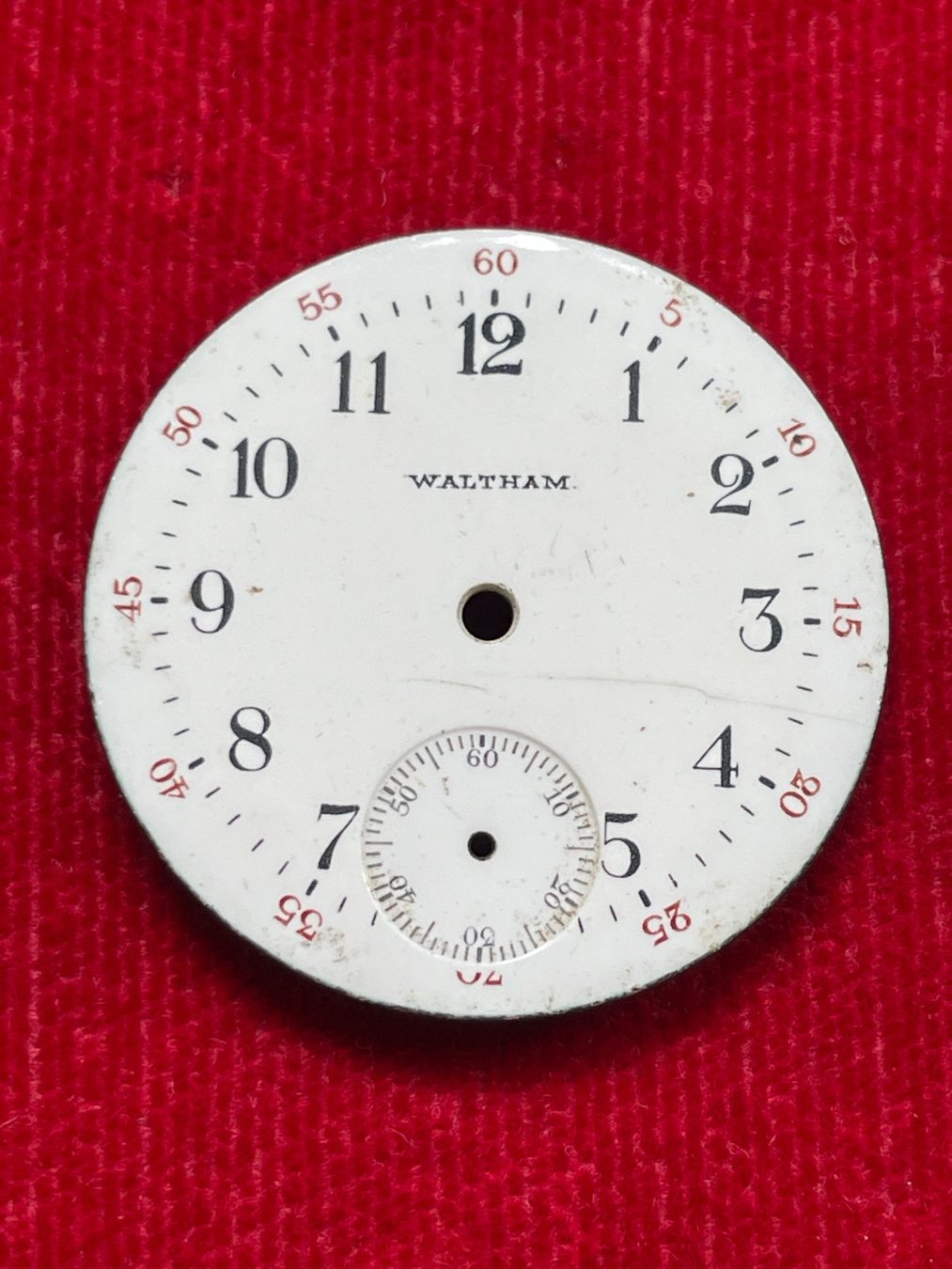 Orologi: Waltham Zifferblatt emailliert, 28.9 mm – Usato da Basel venduto da squareone100
