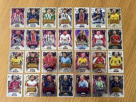 Cartes Topps Match Attax 2026/2027 lot de 28 cartes RARE