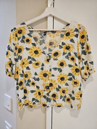 Bluse H&M divided Sonnenblumen gr.44
