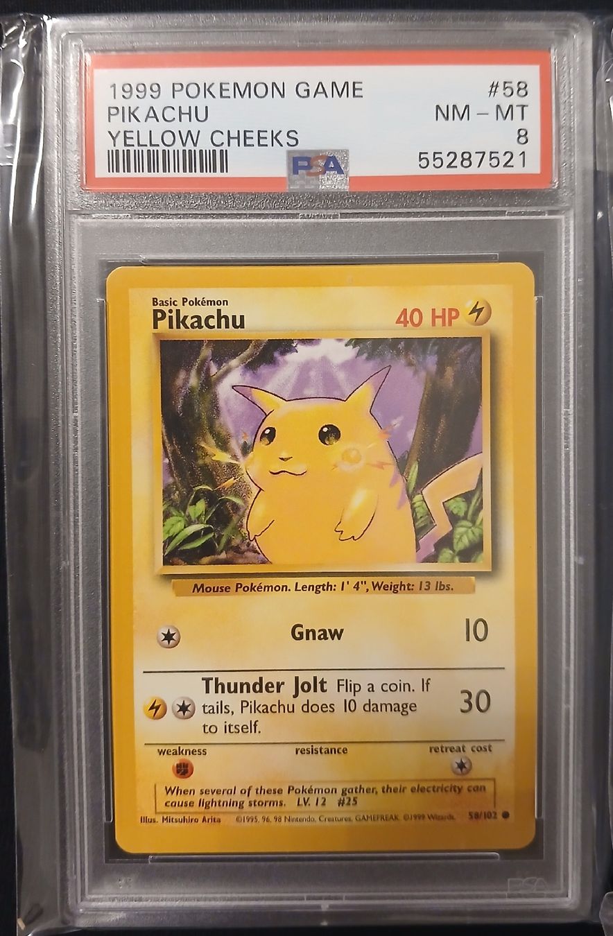 Pokémon Sammelbilder & Trading cards: Pokemon Base Set PSA 8 Pikachu Bulbasaur Charmander Squirtle – Gebraucht aus Taverne von damigiano 1