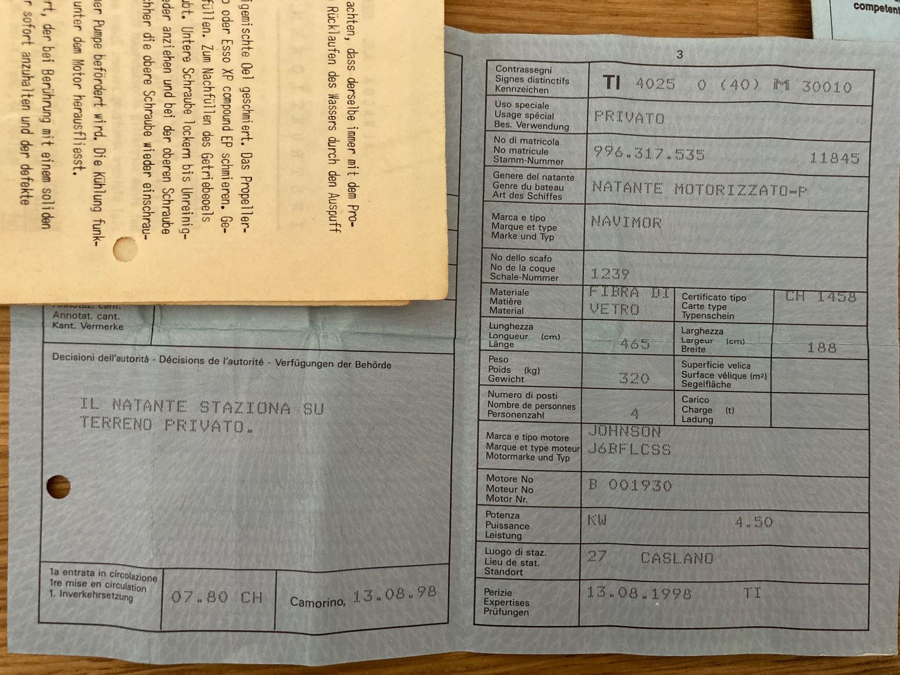 Barche: Motorboot / Ruderboot – Usato da Fahrwangen venduto da Rottweiler81 6