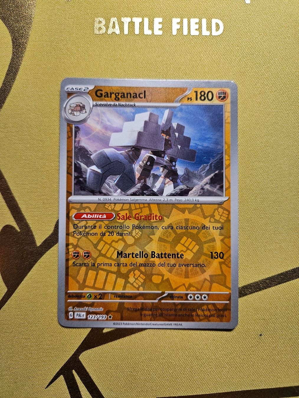Pokémon Sammelbilder & Trading cards: Paldea Evolved - Garganacl – Gebraucht aus Bellinzona von Pokemarco