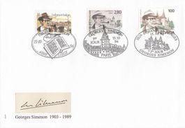 1994 871 Schweiz Belgien Frankreich FDC