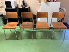 4 Stk. Stapelstühle Embru Stapelstuhl Gustav Hassenpflug