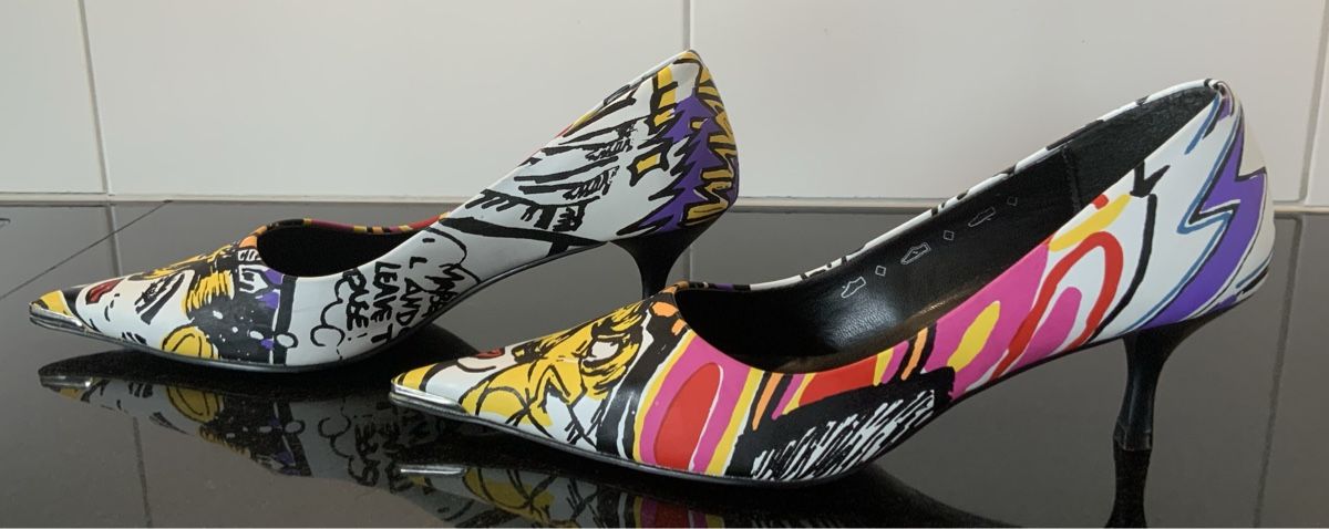 Graceland Scarpe da donna: Pop Art / Comics Pumps Gr. 38 Eyecatcher – Nuovo (secondo la descrizione) da Münsingen venduto da Innchen 3