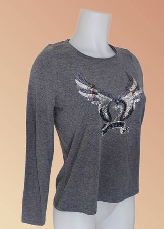 Langarmshirt - Pullover Pailletten