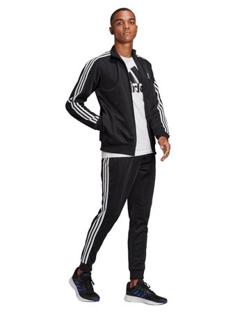 ADIDAS Trainer 3-Streifen Optik schwarz/weiss Gr.5 S 48