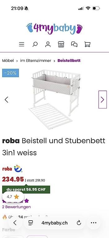Culle: Roba Stuben-/Beistellbett 3in1 – Usato da Basel venduto da nic_g5xv 1