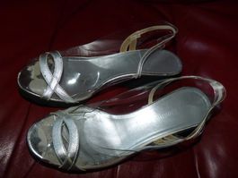 Donna Laura Venezia Keilsandalen, Gr. 37, silber