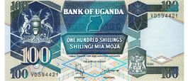 Uganda 100 Shillings 1994 P-31c UNZ Serie VD594421