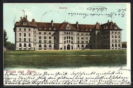AK Bern, Ansicht der Kaserne, 1901