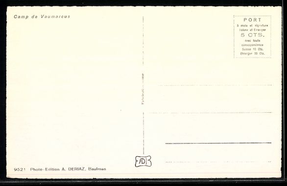 Cartoline postali: Vaumarcus, Camp de Vaumarcus, Teilansich – Usato da Berlin venduto da bartko-reher 1