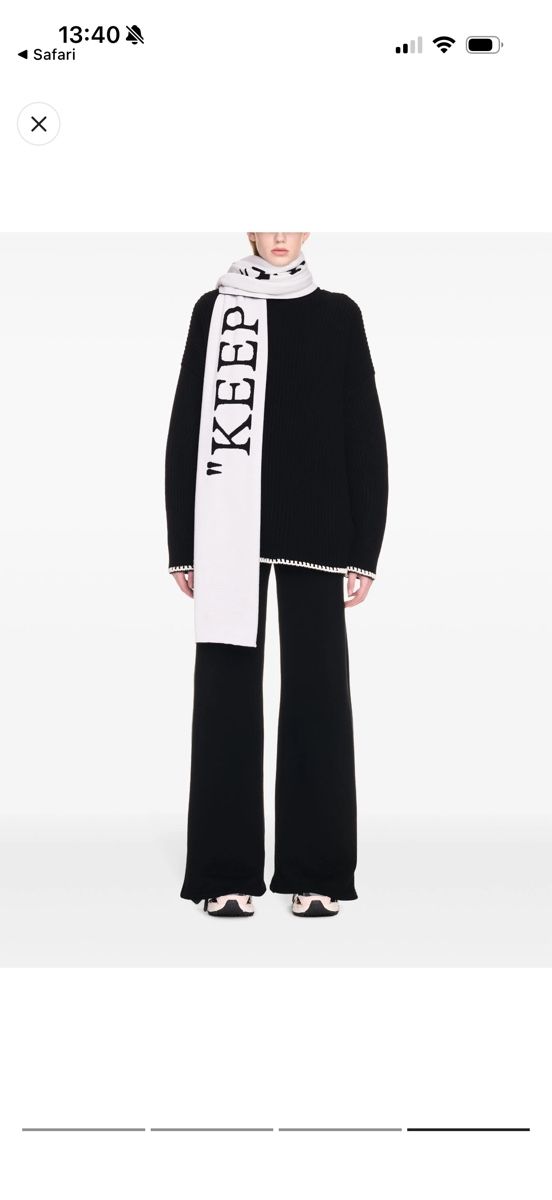 Off-White Foulard & Sciarpe: Off White Scarf black & white – Nuovo (secondo la descrizione) da Zürich venduto da Mattiauc