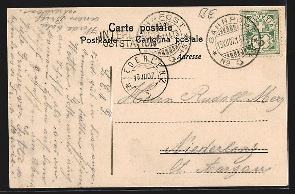 Cartoline postali: Interlaken, Partie in der Höhestrasse – Usato da Berlin venduto da bartko-reher 1