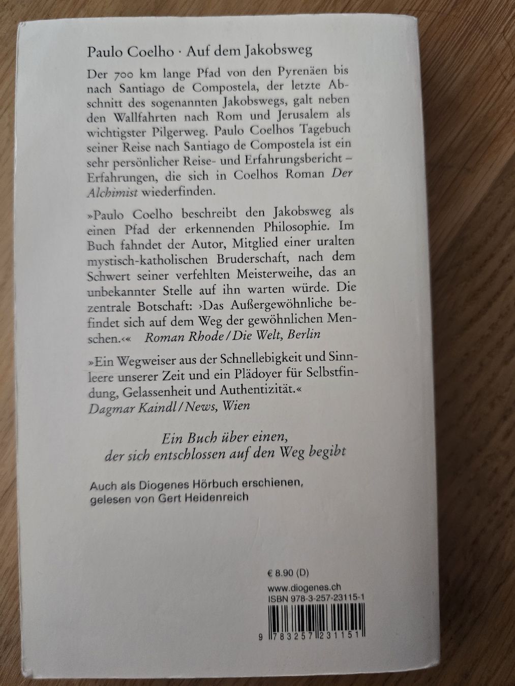 Libri: Paulo Coelho: Auf dem Jakobsweg – Usato da Buchrain venduto da reloca 1