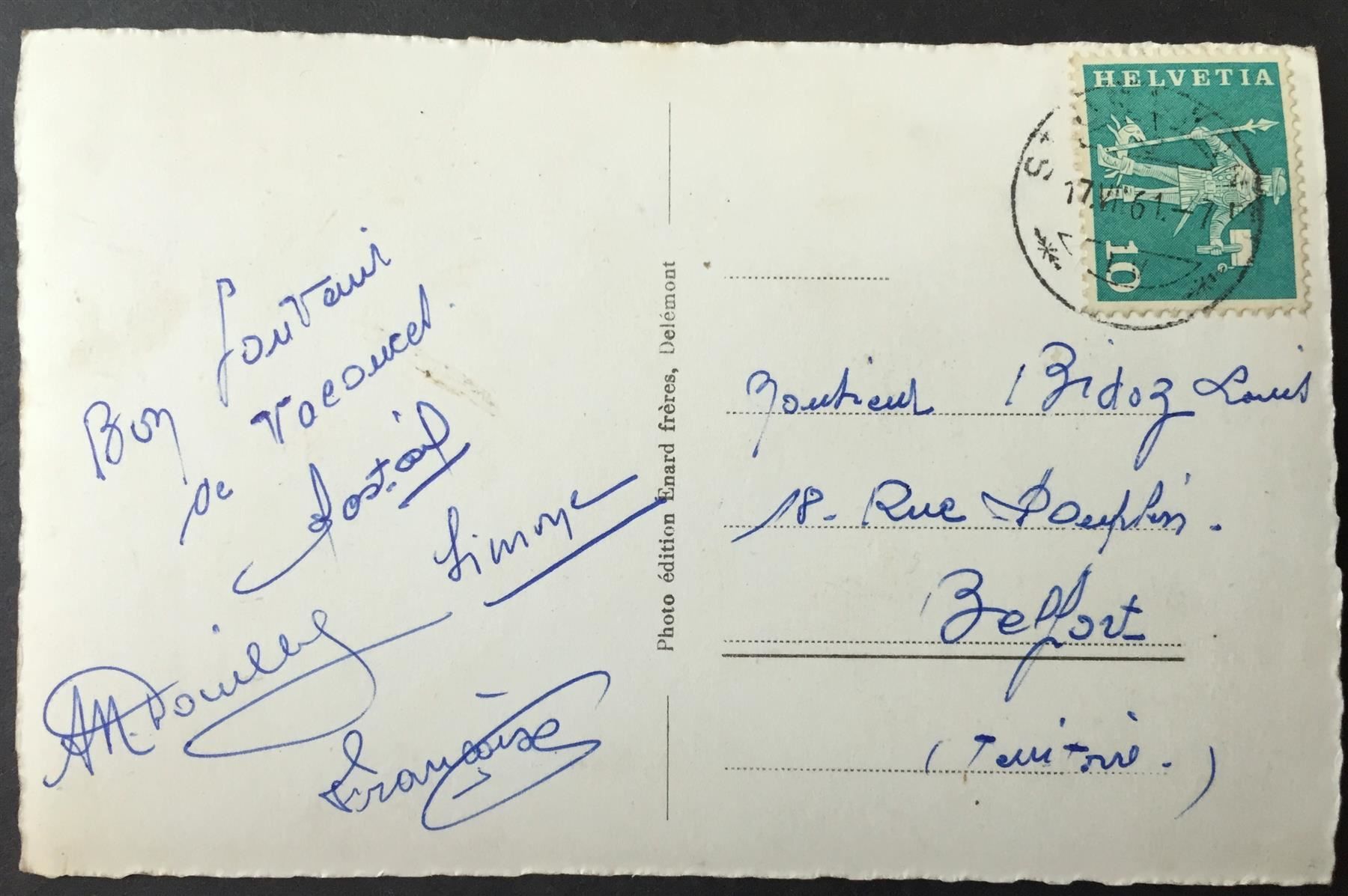 Cartes postales: ST. URSANNE vue générale – D'occasion à Jona par philajona 1