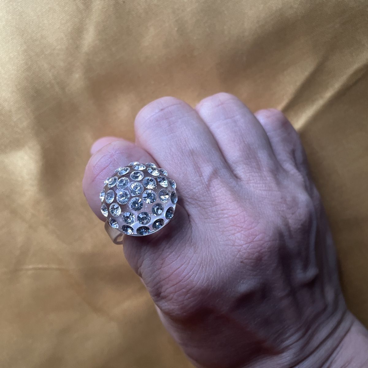 Anelli: Vintage 1990s ring with strass stones transparent – Nuovo (secondo la descrizione) da Zürich venduto da MISSYS-WONDERBAG 2
