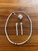 Original Swarovski Set: Ohrringe, Halskette & Ring (52)