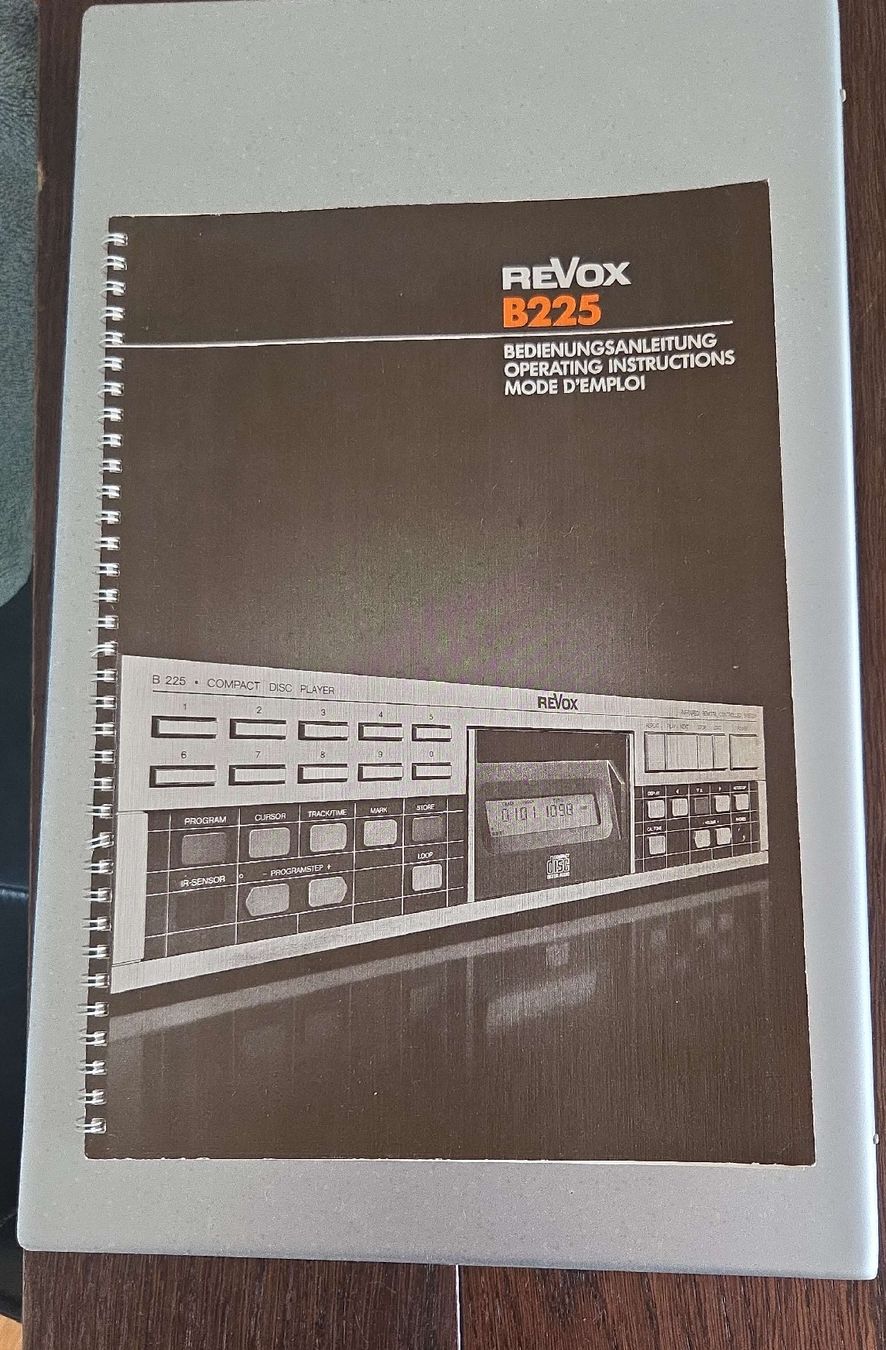 Revox Documenti: Revox B225 Bedienungsanleitung – Usato da Ballwil venduto da fab_y6qr
