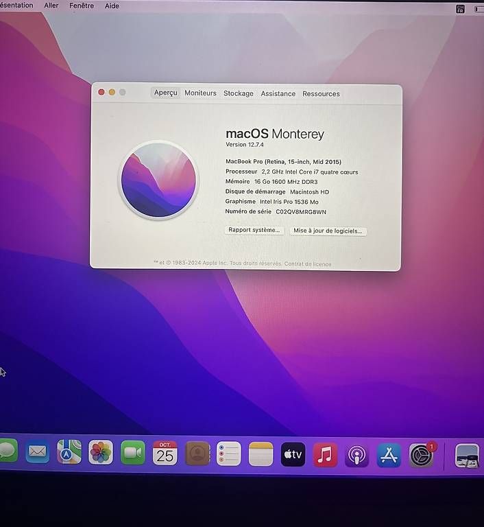 Apple PC: MacBook Pro Retina 15 - 2015 – Usato da Nyon venduto da Celiiha 1
