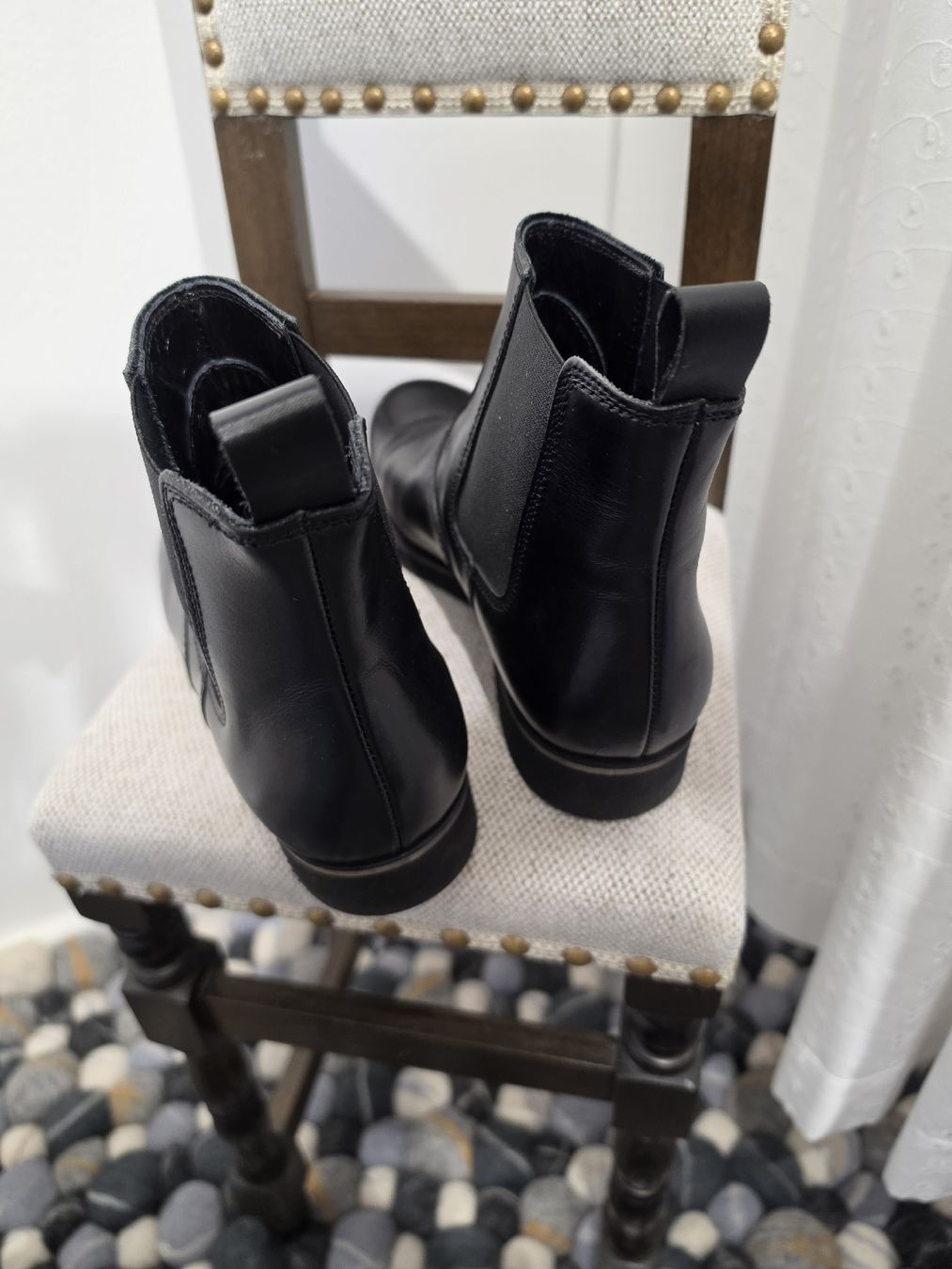 Navyboot Damenschuhe: Navyboot Chelsea Boots schwarz Leder 38 – Neu (gemäss Beschreibung) aus Adligenswil von FriedasWelt 2