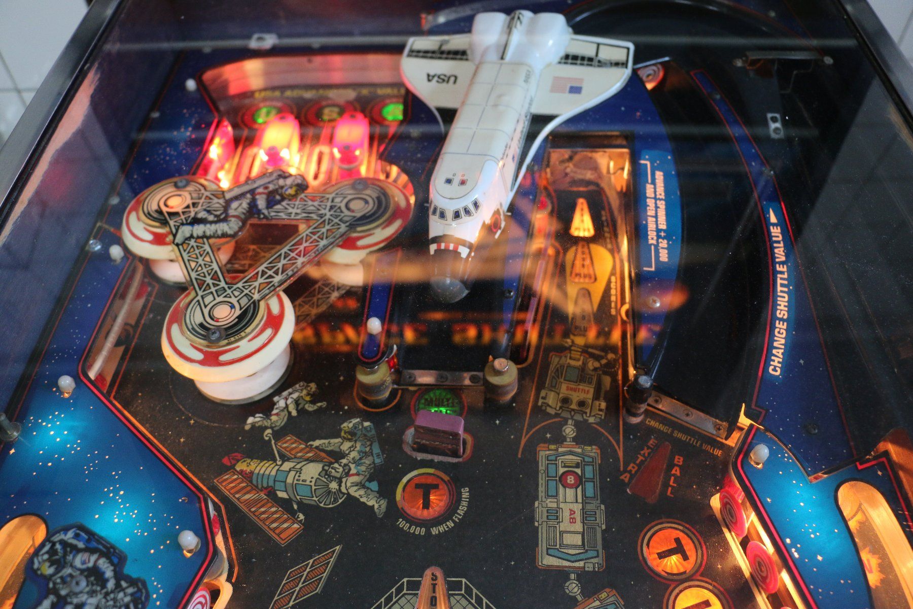 Williams Flipper: Flipperkasten Space Shuttle - Williams 1984 – Usato da Galgenen venduto da Fx122 3