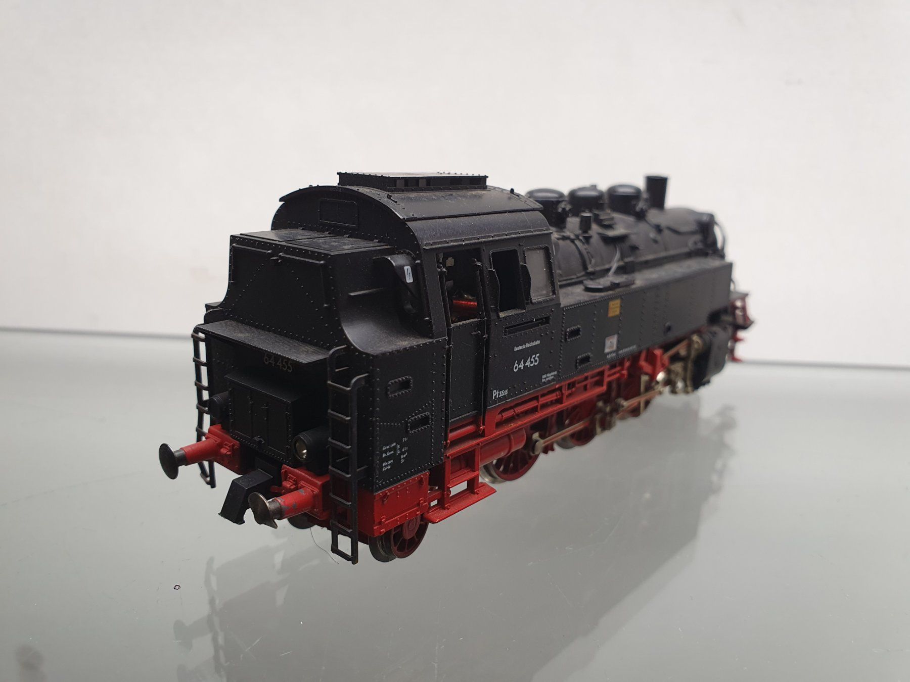 Fleischmann Modellini di ferrovie: FLEISCHMANN:DC: DR TENDERDAMPFLOK BR 64 – Usato da Biglen venduto da taunus82 3