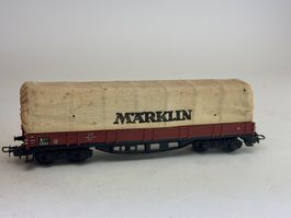 EX-  Märklin Flachbordwagen mit Plane 4517