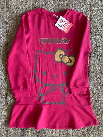 Neues Kleid HELLO KITTY, pink, 152cm, Baumwolle