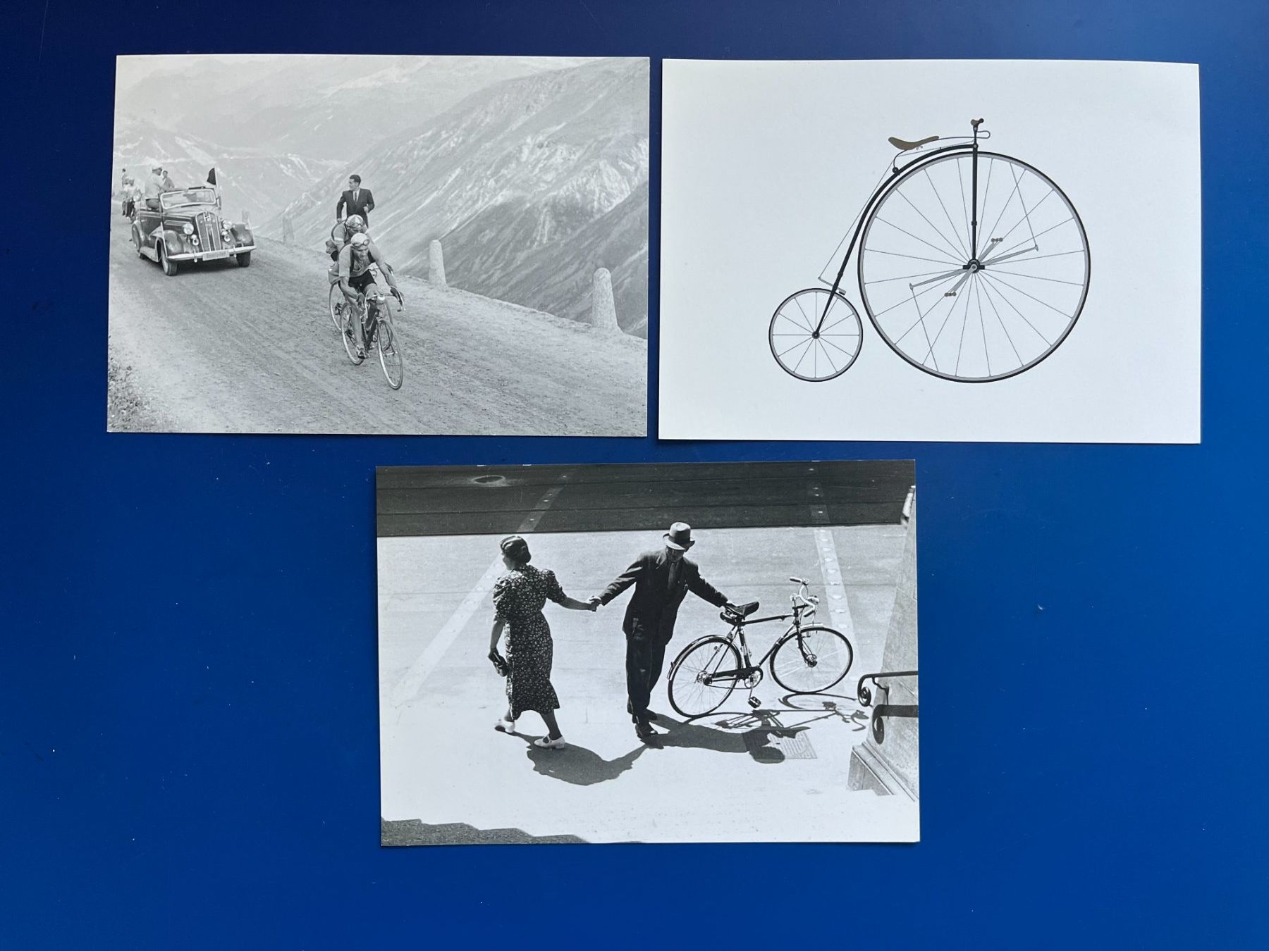 Ansichtskarten: 3 Postkarten mit Velo`s – Gebraucht aus Dintikon von Redgar58