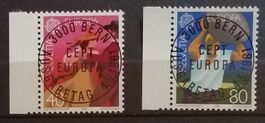 ET) 654-655, Europamarken ET Vollstempel Kt. 8.-