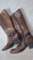 Braune PASITO Voll-Lederstiefel, Grösse 37.5