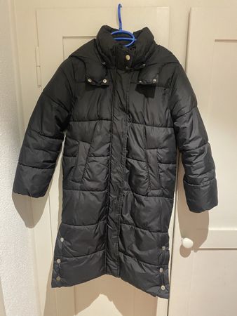 H&M Wintermantel, Schwarz, Gr. 140, Guter Zustand!