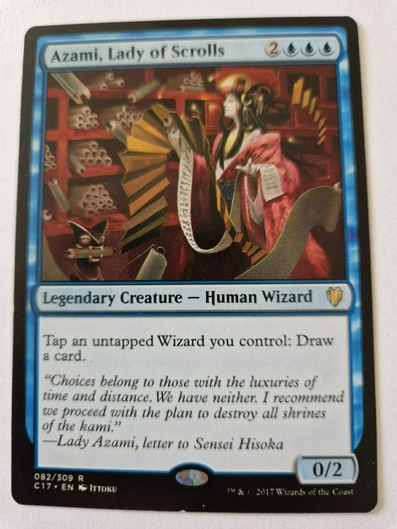 Magic: The Gathering - AZAMI, Lady Of Scrolls (Signora Delle Pergamene) - Champions Of Kamigawa (CHK) - Carta Rara Mint