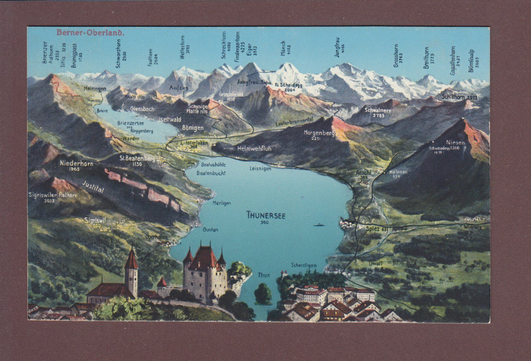 Cartoline postali: THUN und Umgebung – Usato da Pully venduto da nicecards
