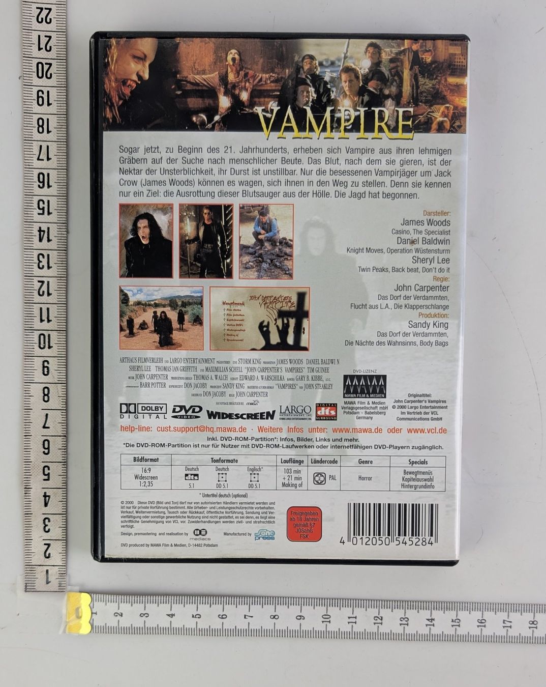 Tutti i DVDs: Vampire DVD - John Carpenter's - Horror Klassiker Top! – Usato da Zürich venduto da axolottchen 1