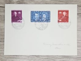 CL06 Enveloppe + Timbre Liechtenstein 1943