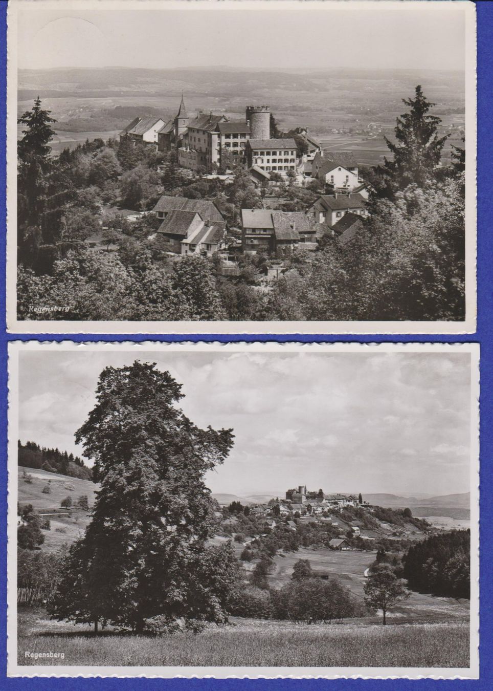 Cartoline postali: Regensberg ZH  -  4 alte Ansichtskarten ab 1912 – Usato da Vitznau venduto da Ropaku 2