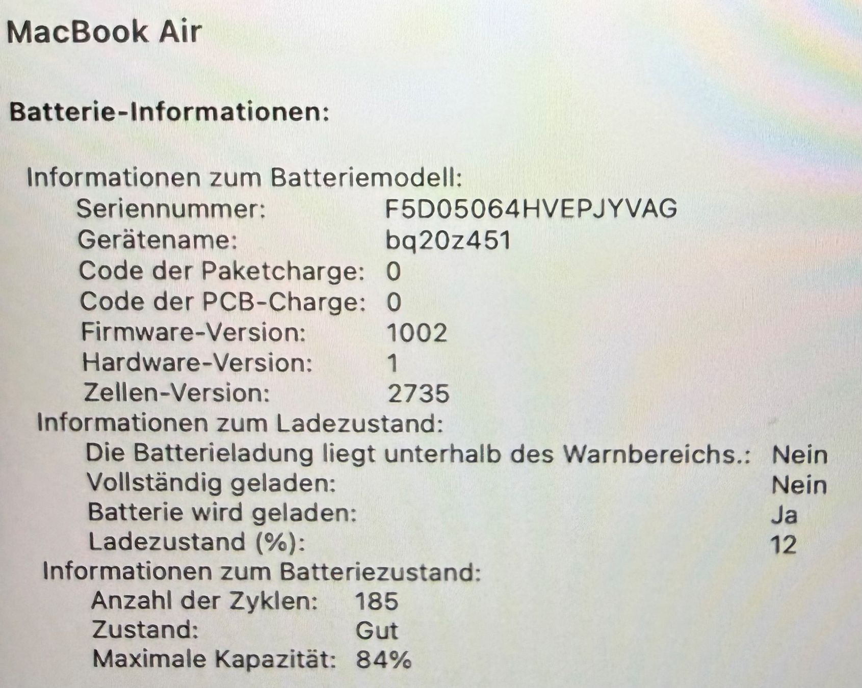 Apple Notebook: Apple MacBook Air M1 guter Zustand – Usato da Engelburg venduto da swizly24 5
