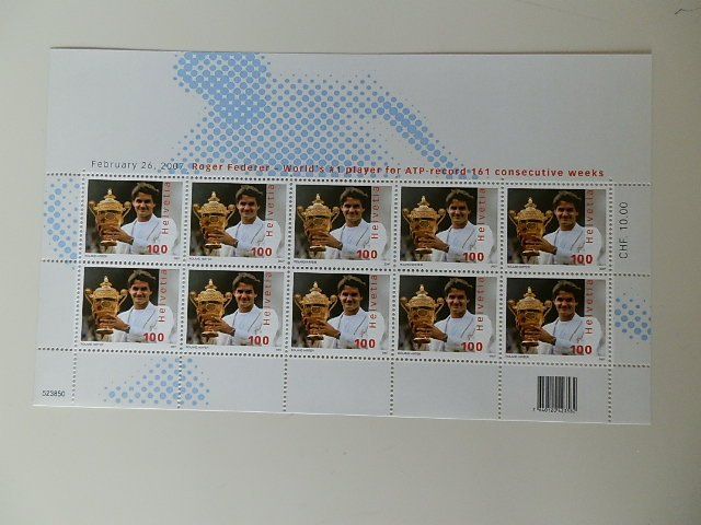 Tutti i francobolli: Roger Federer – Nuovo (secondo la descrizione) da Rorschach venduto da Hobero 2