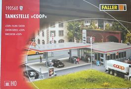 H0 Faller Coop Pronto Tankstelle