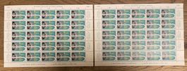 2 x 1967 Werbe- u. Gedenkmarken "Stop! Blind"