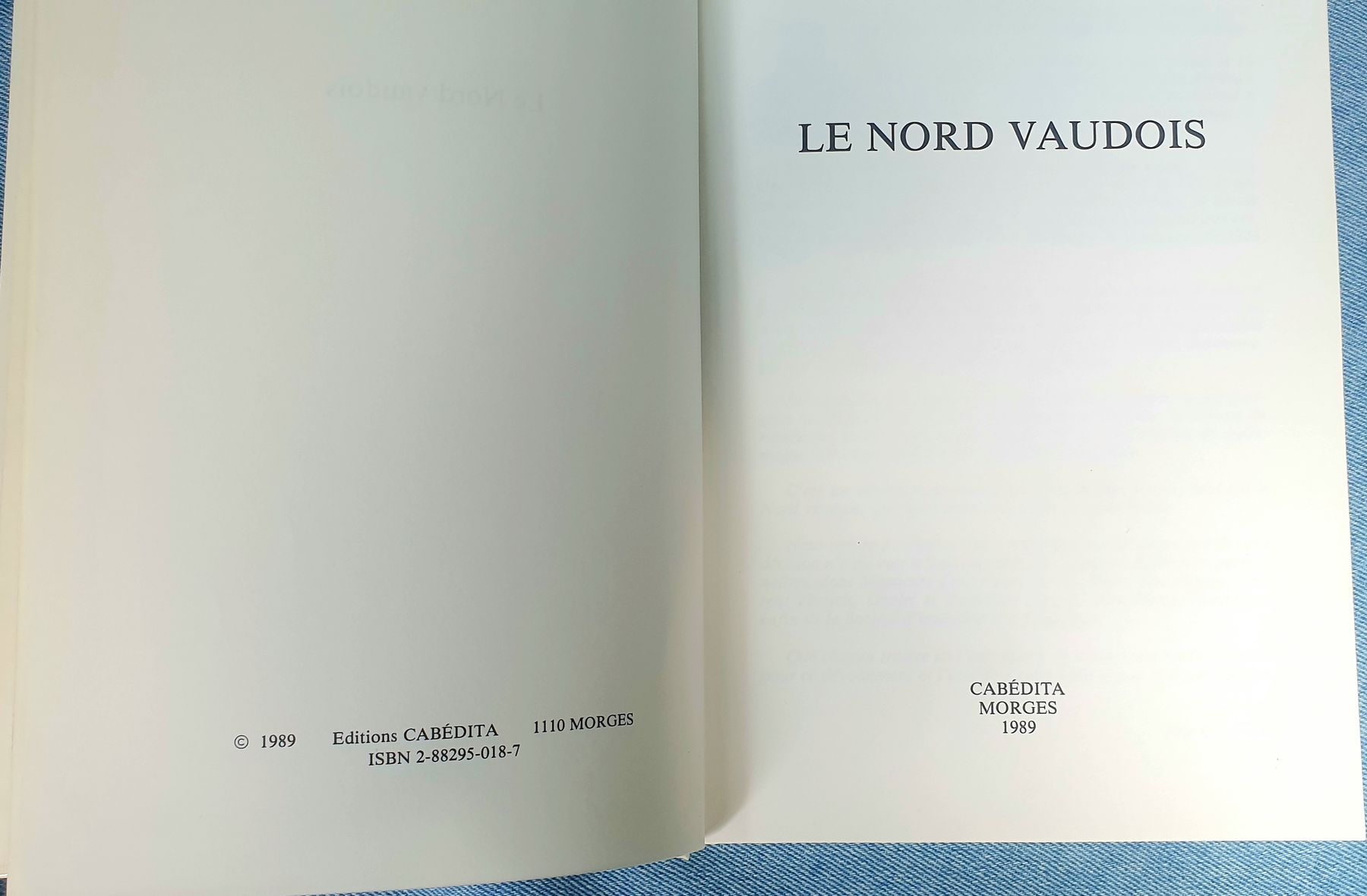 Libri: Le nord vaudois – Usato da Hauterive NE venduto da Belem 2