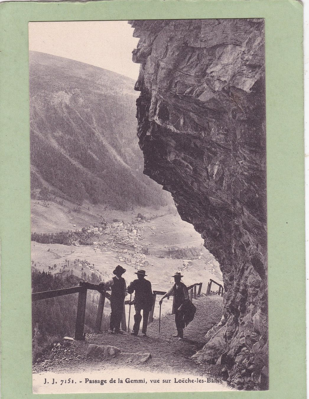 Cartoline postali: Passage de la Gemmi vue sur Loëche-les-Bains – Usato da Herisau venduto da Lisegrat2008