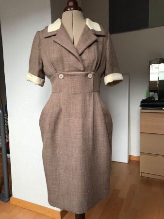 Robe Malloni style année 60s taille laine vierge