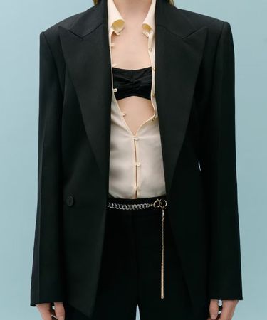 🤩VICTORIA BECKHAM X MANGO KOMBINIERTER KETTEN-GÜRTEL NEU