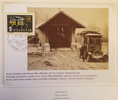 1956 Geschenkheft, 50 Jahre Autopost, mit Maximumkarte Lp