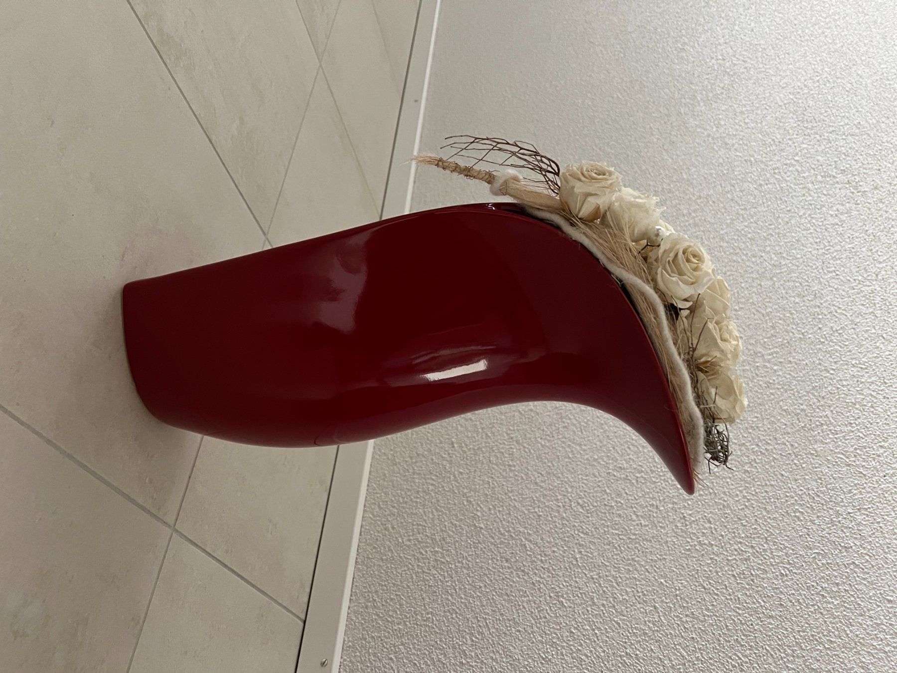 Vasi & Recipienti: Blumenvase Herzform rot – Usato da Schüpfheim venduto da Rezwel 1