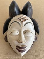 Schöne alte afrikanische PUNU MASKE Holzmaske Gabun